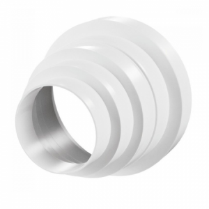 Редуктор универсальный пластиковый для круглых каналов 80/100/125/150 мм, шт Редуктор универсальный пластиковый для круглых каналов 80/100/125/150 мм, шт